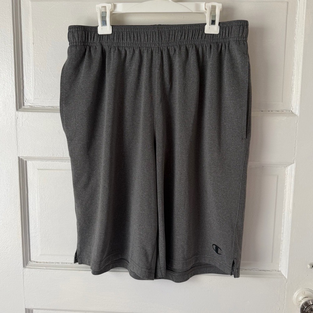 3/$20💥 Champion‎ Mens Gray Athletic Training Workout Shorts Pull On Pockets - Picture 11 of 11